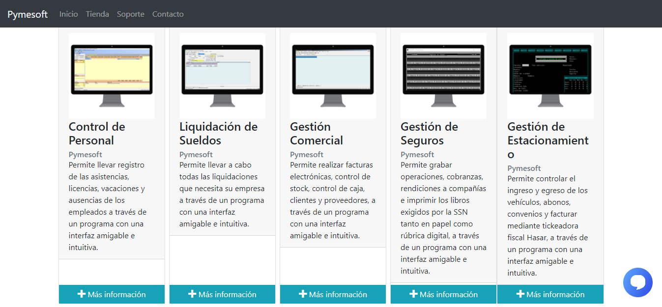 Pymesoft Website